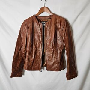 Pelle Studio Wilson's Leather Brown Lightweight Jacket sz Small